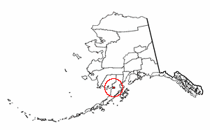 Alaska Map showing Bristol Bay County