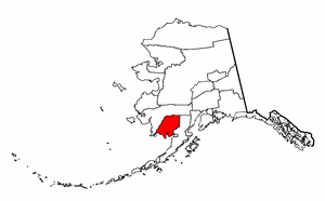Alaska Map showing Dillingham County