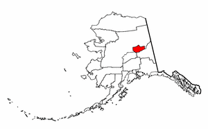 Alaska Map showing Fairbanks North Star County