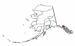 Alaska Map showing Haines County