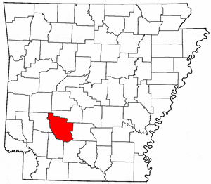 Arkansas Map showing Clark County