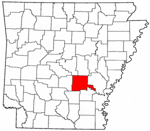 Arkansas Map showing Jefferson County