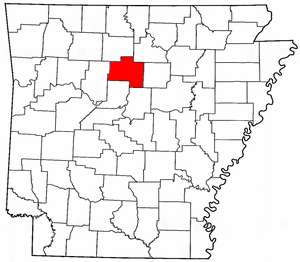 Arkansas Map showing Van Buren County