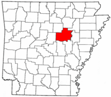 Arkansas Map showing White County