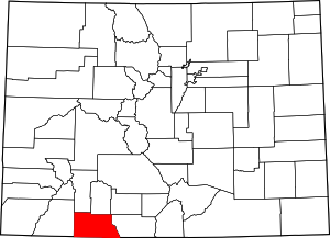 Colorado Map showing Archuleta County
