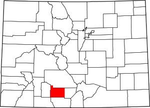 Colorado Map showing Rio Grande County