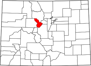 Colorado Map showing Summit County