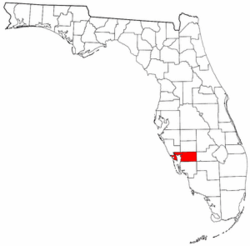 Florida Map showing Charlotte County