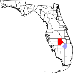 Florida Map showing Highlands County