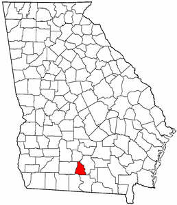 Georgia Map showing Cook County
