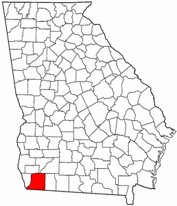 Georgia Map showing Decatur County