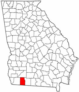 Georgia Map showing Grady County