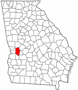 Georgia Map showing Marion County