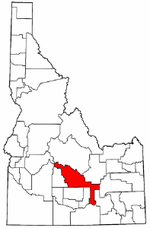 blaine county radon idaho map