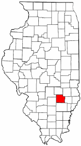 Illinois Map showing Clay County