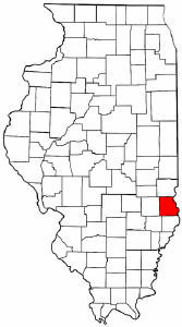 Illinois Map showing Crawford County