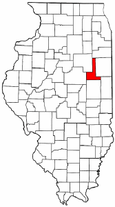 Illinois Map showing Ford County