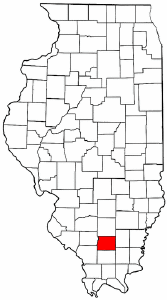 Illinois Map showing Franklin County