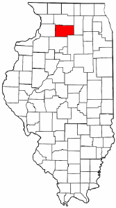 Illinois Map showing Lee County
