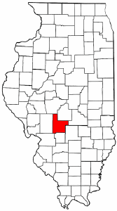 Illinois Map showing Montgomery County
