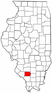 Illinois Map showing Perry County