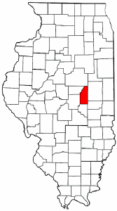 Illinois Map showing Piatt County