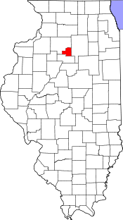 Illinois Map showing Putnam County