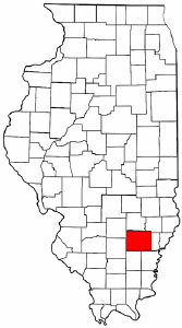 Illinois Map showing Wayne County