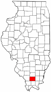 Illinois Map showing Williamson County