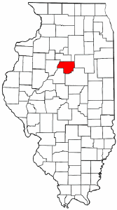 Illinois Map showing Woodford County