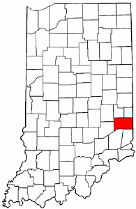 Indiana Map showing Franklin County