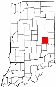 Indiana Map showing Henry County