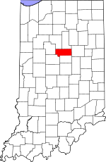 Indiana Map showing Howard County