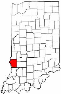 Indiana Map showing Sullivan County