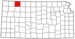 Kansas Map showing Decatur County