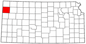 Kansas Map showing Sherman County