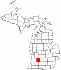 Michigan Map showing Barry County