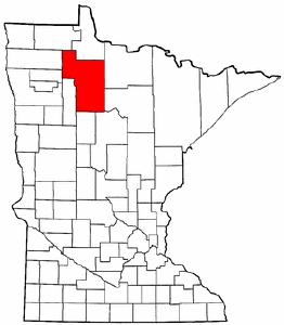 Minnesota Map showing Beltrami County