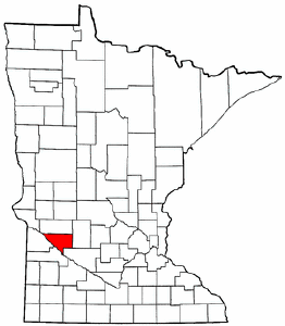 Minnesota Map showing Chippewa County