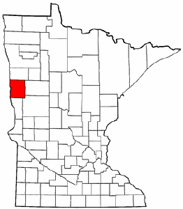 Minnesota Map showing Clay County