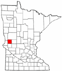 Minnesota Map showing Grant County