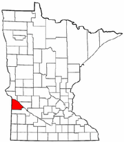 Minnesota Map showing Lac Qui Parle County