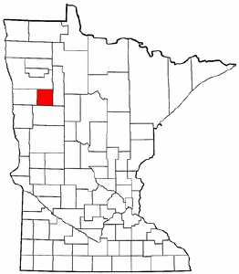 Minnesota Map showing Mahnomen County