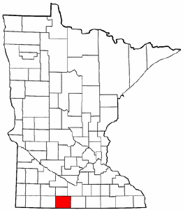 Minnesota Map showing Martin County