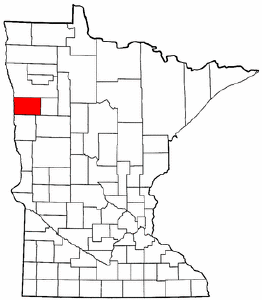 Minnesota Map showing Norman County