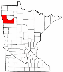 Minnesota Map showing Polk County