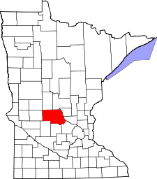 Minnesota Map showing Stearns County