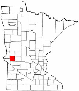 Minnesota Map showing Stevens County
