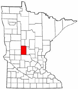 Minnesota Map showing Todd County