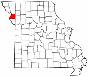 Missouri Map showing Buchanan County